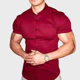 Ricardo - Lühikeste Varrukatega Slim Särk