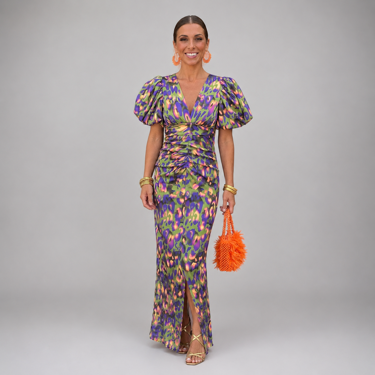 Tora™– Elegantne kleit plisseeritud varrukatega