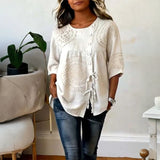 Adeele | Blouse Décontractée Vintage