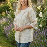 Adeele | Blouse Décontractée Vintage