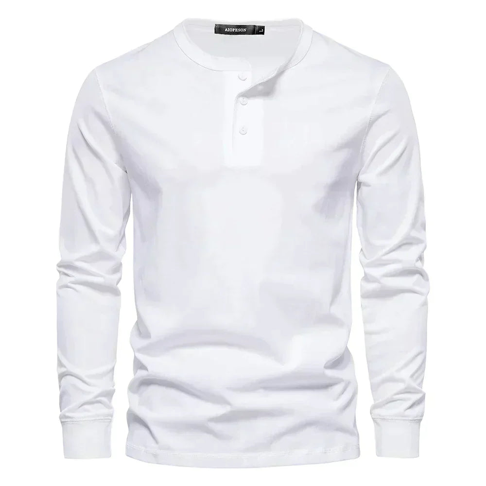 Henley Särk - Pehme Hingav Segu