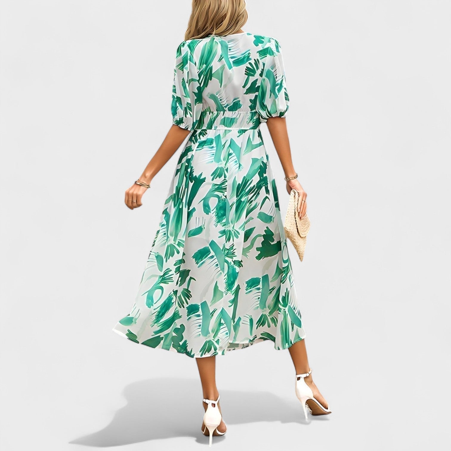 Clara - Elegantne Lilleline Midi Kleid