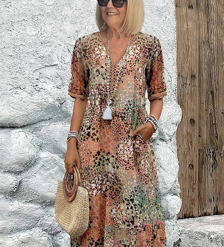 Lia - Naiste Midi Kleid