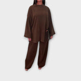 Ingrid - Plus Size Ribatud Komplekt
