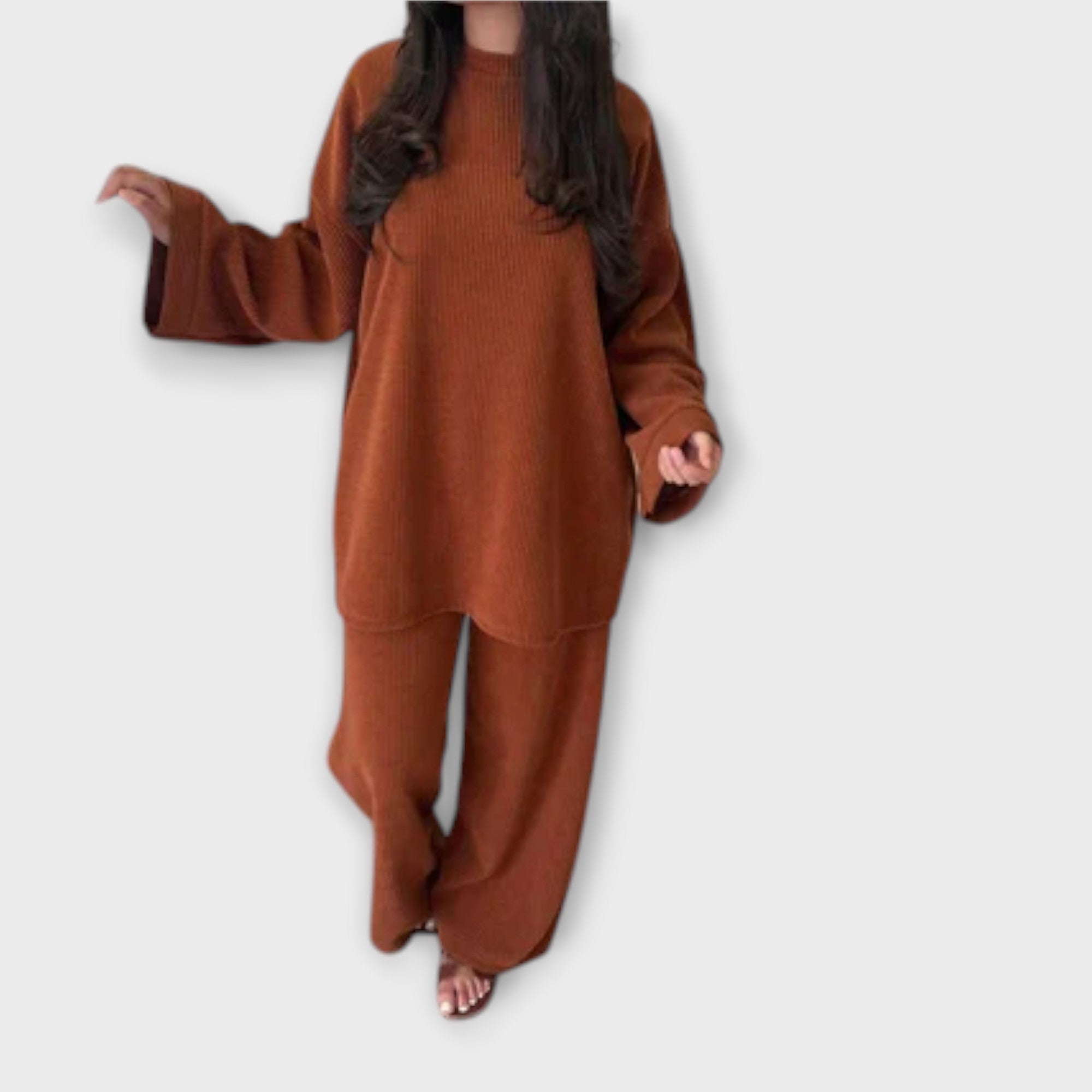 Ingrid - Plus Size Aknaga Komplekt