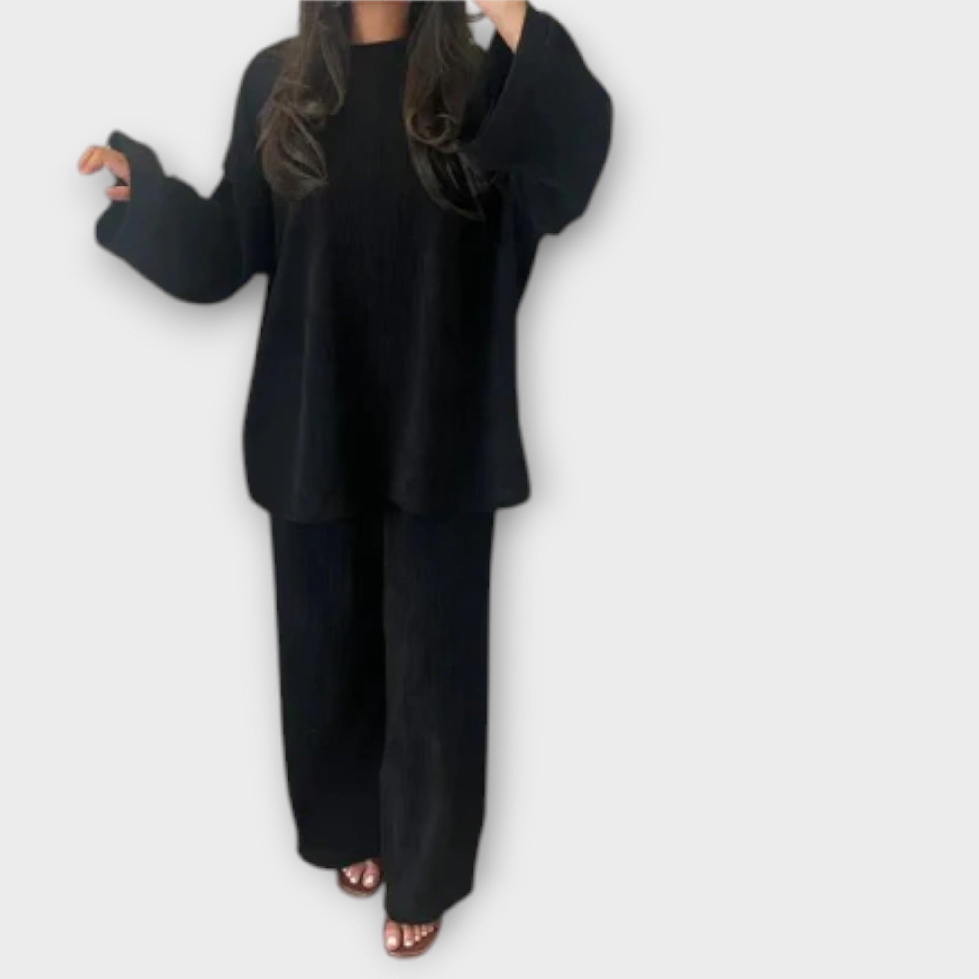 Ingrid - Plus Size Aknaga Komplekt