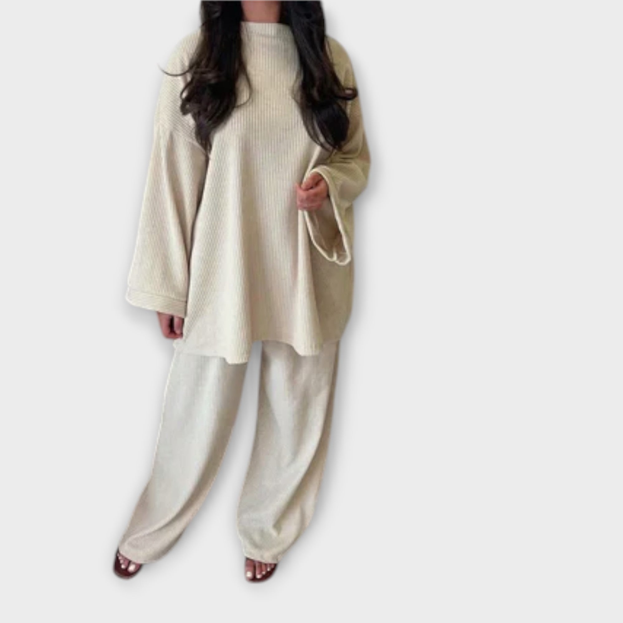 Ingrid - Plus Size Aknaga Komplekt