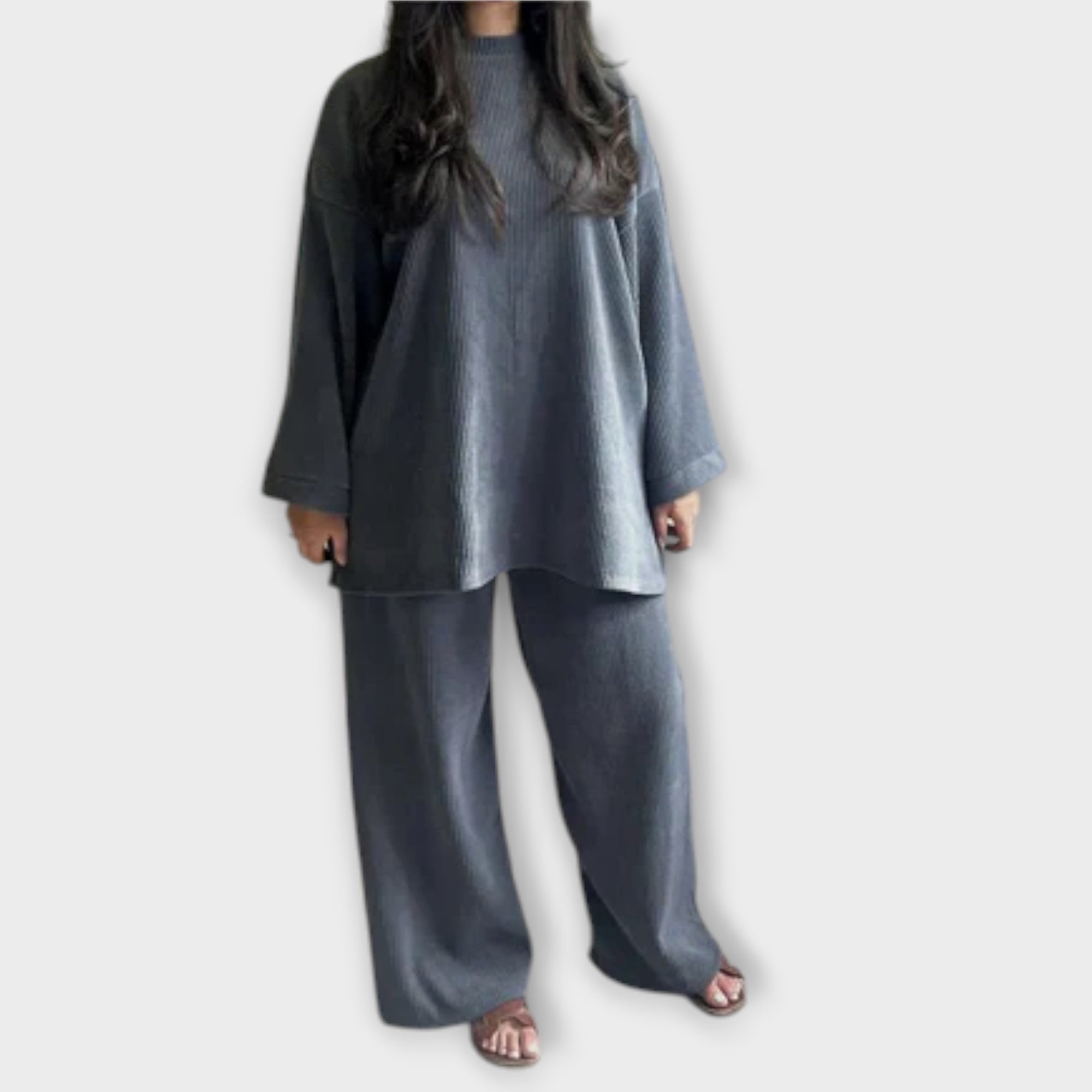 Ingrid - Plus Size Aknaga Komplekt